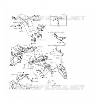 GARDE BOUE pour Kawasaki Z800 ABS