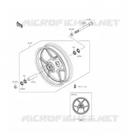 MOYEU AVANT pour Kawasaki Z800 ABS