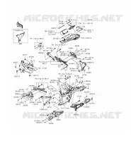 PIECE DE CADRE (COUVERTURE) pour Kawasaki Z800 ABS