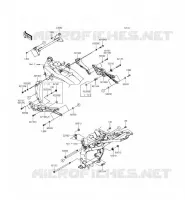SUPPORT MOTEUR pour Kawasaki Z800 ABS