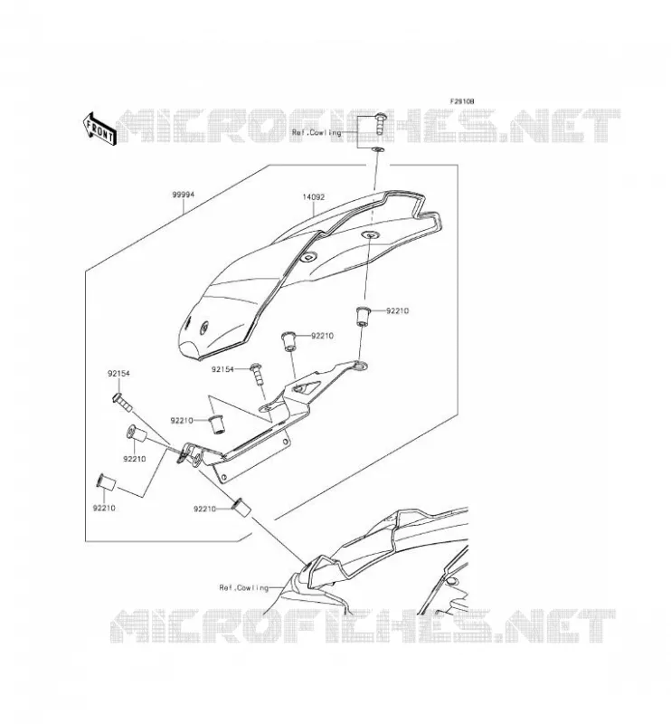 ACCESSOIRE(COUVRE COMPTEUR) Kawasaki MOTOS 800 2015 Z800  ZR800CFF
