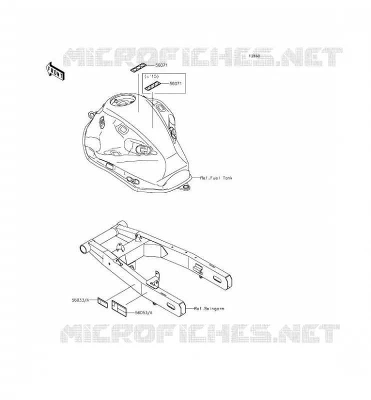 LABEL Kawasaki MOTOS 800 2015 Z800  ZR800CFF