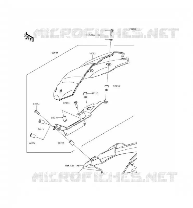 ACCESSOIRE(COUVRE COMPTEUR) Kawasaki MOTOS 800 2014 Z800 ABS  ZR800DEF