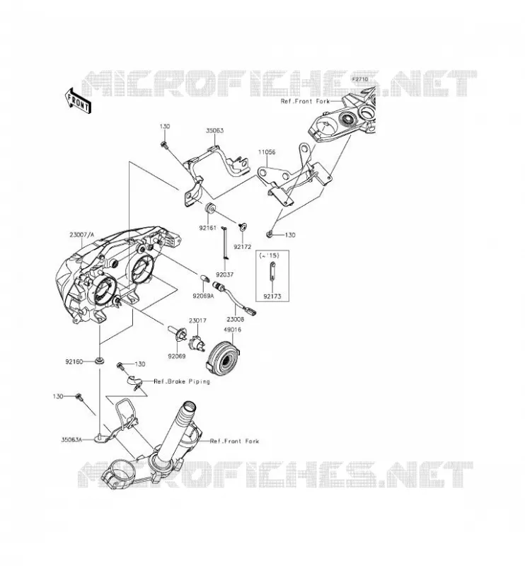 OPTIQUE(S) Kawasaki MOTOS 800 2014 Z800 ABS  ZR800DEF