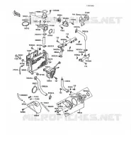RADIATEUR(ZXT00AE003102 ) pour Kawasaki GPZ1000RX