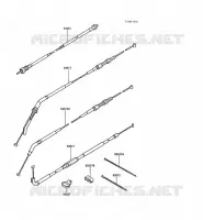 CABLES pour Kawasaki GPZ1000RX