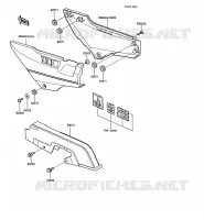 CACHE LAT&Eacute;RAL/GARDE CHAINE pour Kawasaki GPZ1000RX