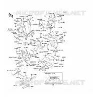 CARENAGE INFERIEUR pour Kawasaki GPZ1000RX