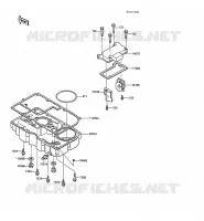 COUVERCLE RENIFLARD/CARTER D'HUILE(ZXT00AE003102 ) pour Kawasaki GPZ1000RX