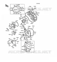 COUVERCLES MOTEUR pour Kawasaki GPZ1000RX