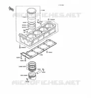 CYLINDRE/PISTON pour Kawasaki GPZ1000RX