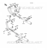 &Eacute;CHAPPEMENT pour Kawasaki GPZ1000RX
