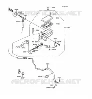 EMBRAYAGE MAITRE CYLINDRE pour Kawasaki GPZ1000RX