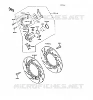 FREIN AVANT pour Kawasaki GPZ1000RX