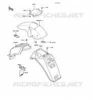 GARDE BOUE pour Kawasaki GPZ1000RX