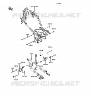 PIECE DE CADRE (COUVERTURE) pour Kawasaki GPZ1000RX