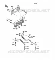 RADIATEUR D'HUILE pour Kawasaki GPZ1000RX