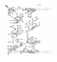 SUPPORT BATTERIE pour Kawasaki GPZ1000RX