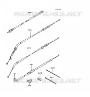 CABLES pour Kawasaki GPZ1000RX