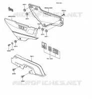 CACHE LAT&Eacute;RAL/GARDE CHAINE pour Kawasaki GPZ1000RX