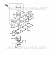 CYLINDRE/PISTON pour Kawasaki GPZ1000RX