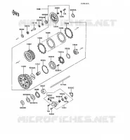 EMBRAYAGE pour Kawasaki GPZ1000RX