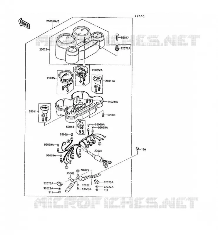 COMPTEURS Kawasaki MOTOS 1000 1989 ZX-10  ZX1000-B2