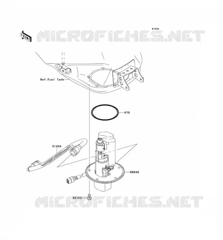 POMPE A ESSENCE Kawasaki MOTOS 1000 2004 NINJA ZX-10R  ZX1000-C1H