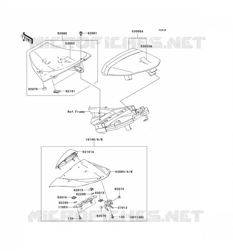 SELLE Kawasaki MOTOS 1000 2005 NINJA ZX-10R  ZX1000-C2