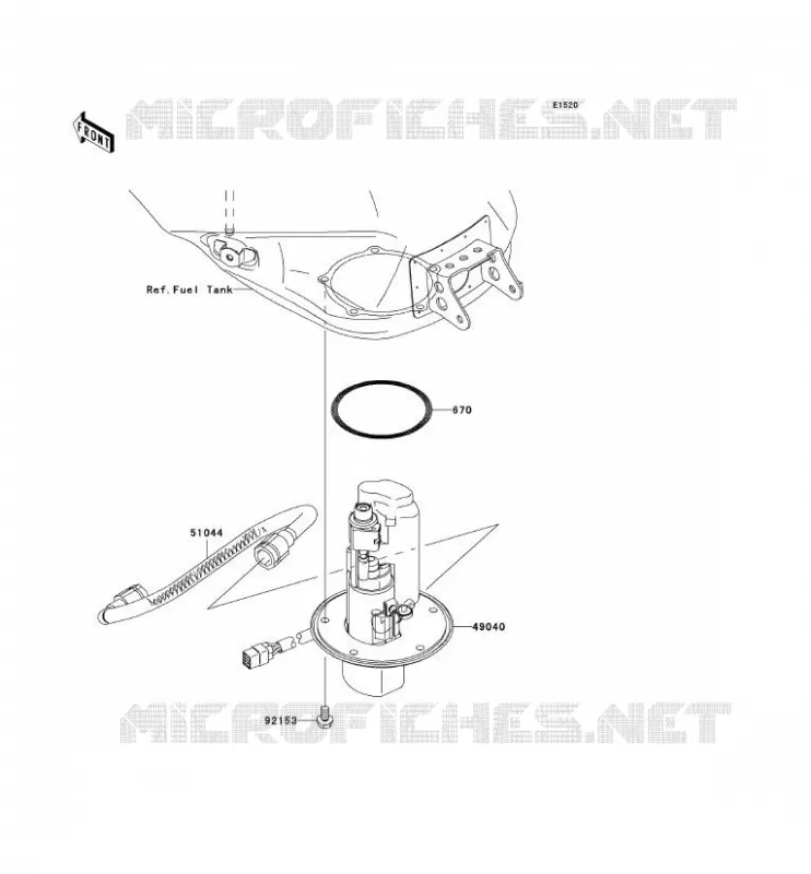 POMPE A ESSENCE Kawasaki MOTOS 1000 2005 NINJA ZX-10R  ZX1000-C2H