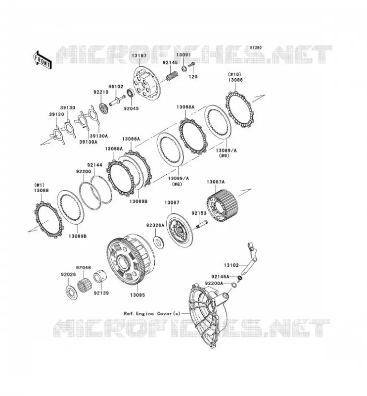 EMBRAYAGE Kawasaki MOTOS 1000 2006 NINJA ZX-10R  ZX1000D6F