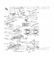 CACHE LAT&Eacute;RAL/GARDE CHAINE pour Kawasaki NINJA ZX-10R