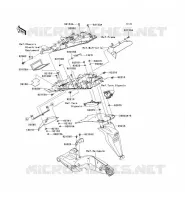 GARDE BOUE ARRI&Egrave;RE pour Kawasaki NINJA ZX-10R