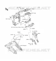 GARDE BOUE ARRI&Egrave;RE pour Kawasaki NINJA ZX-10R
