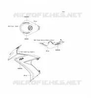 STICKER(BLEU)(CA,US) pour Kawasaki NINJA ZX-10R
