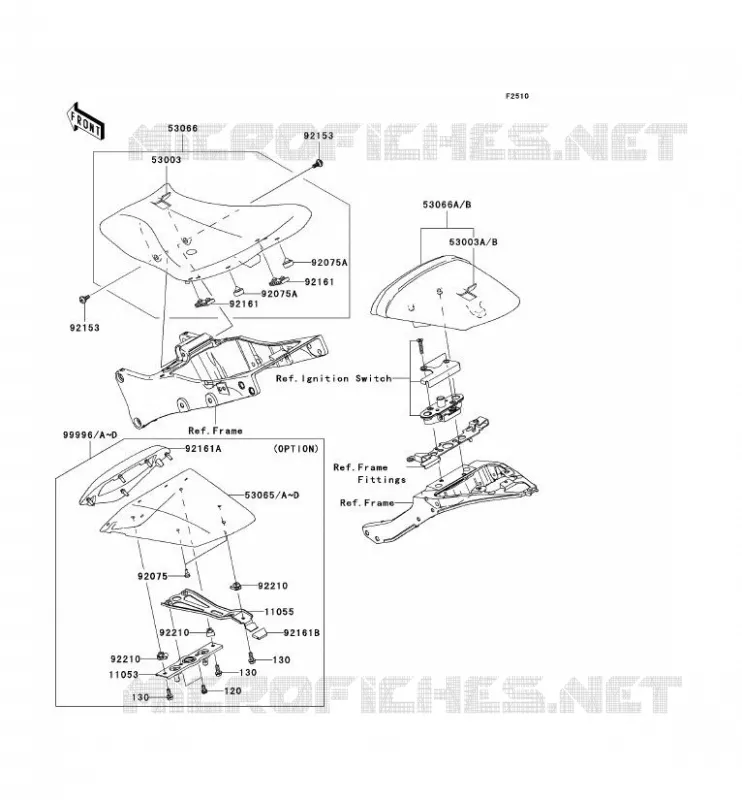 SELLE Kawasaki MOTOS 1000 2009 NINJA ZX-10R  ZX1000E9F