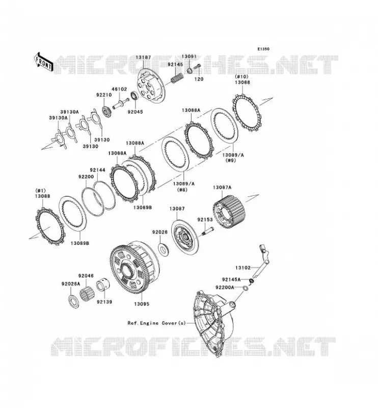 EMBRAYAGE Kawasaki MOTOS 1000 2009 NINJA ZX-10R  ZX1000E9F