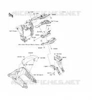 GARDE BOUE ARRI&Egrave;RE pour Kawasaki NINJA ZX-10R