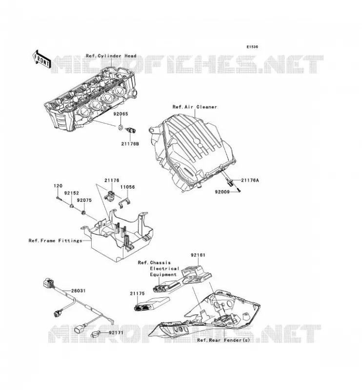 INJECTION CARBURANT Kawasaki MOTOS 1000 2012 Z1000SX  ZX1000GCF