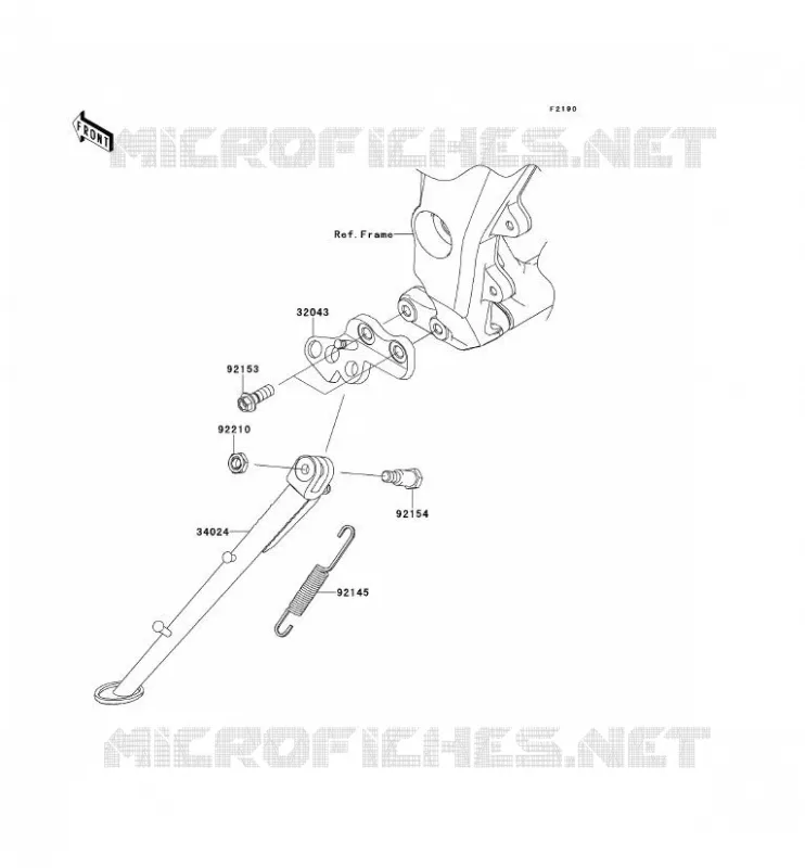 BEQUILLES Kawasaki MOTOS 1000 2012 Z1000SX  ZX1000GCF