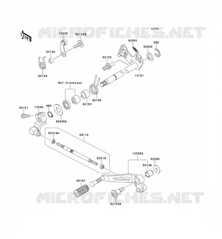SELECTEUR Kawasaki MOTOS 1000 2013 Z1000SX  ZX1000GDF