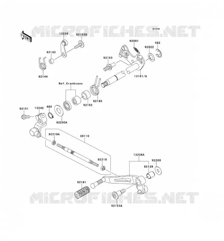 SELECTEUR Kawasaki MOTOS 1000 2011 Z1000SX ABS  ZX1000HBF