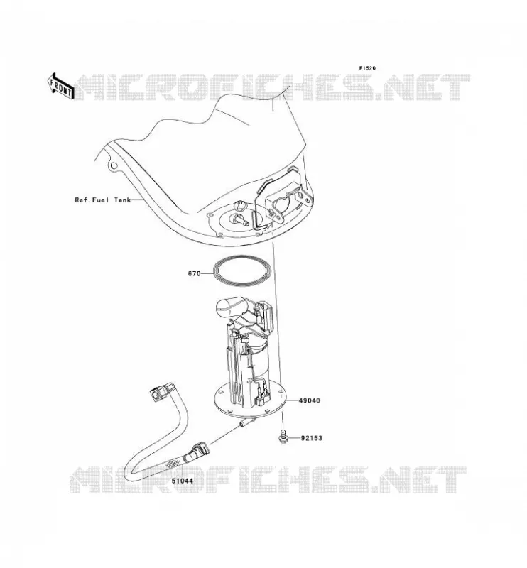 POMPE A ESSENCE Kawasaki MOTOS 1000 2011 Z1000SX ABS  ZX1000HBF