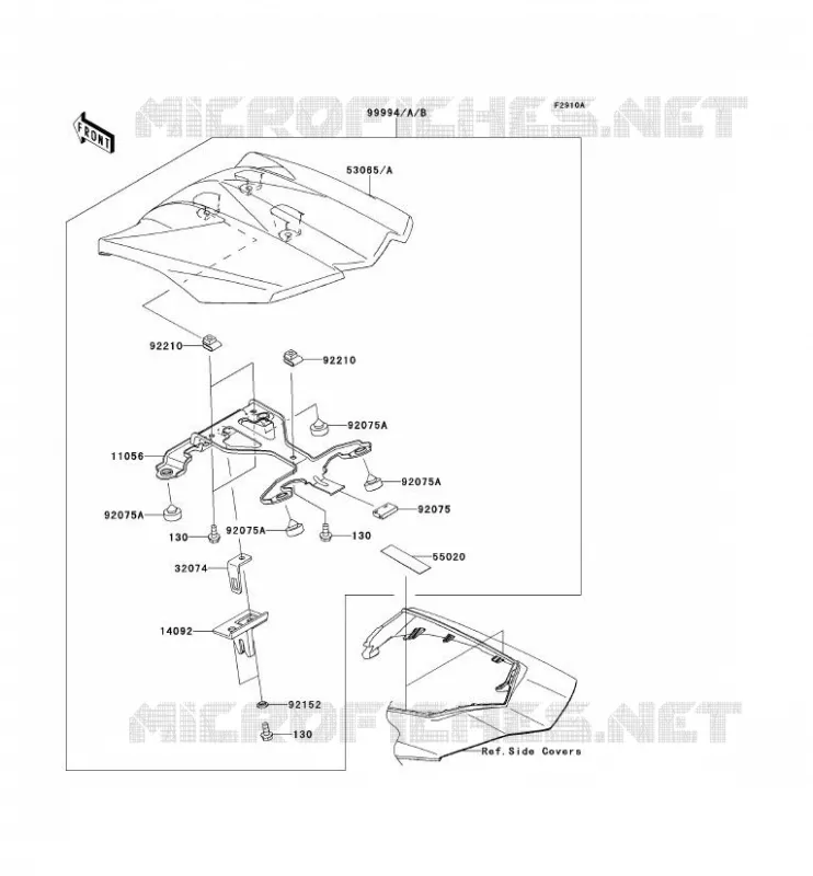 ACCESSOIRE (COUVRE SELLE) Kawasaki MOTOS 1000 2013 Z1000SX ABS  ZX1000HDF