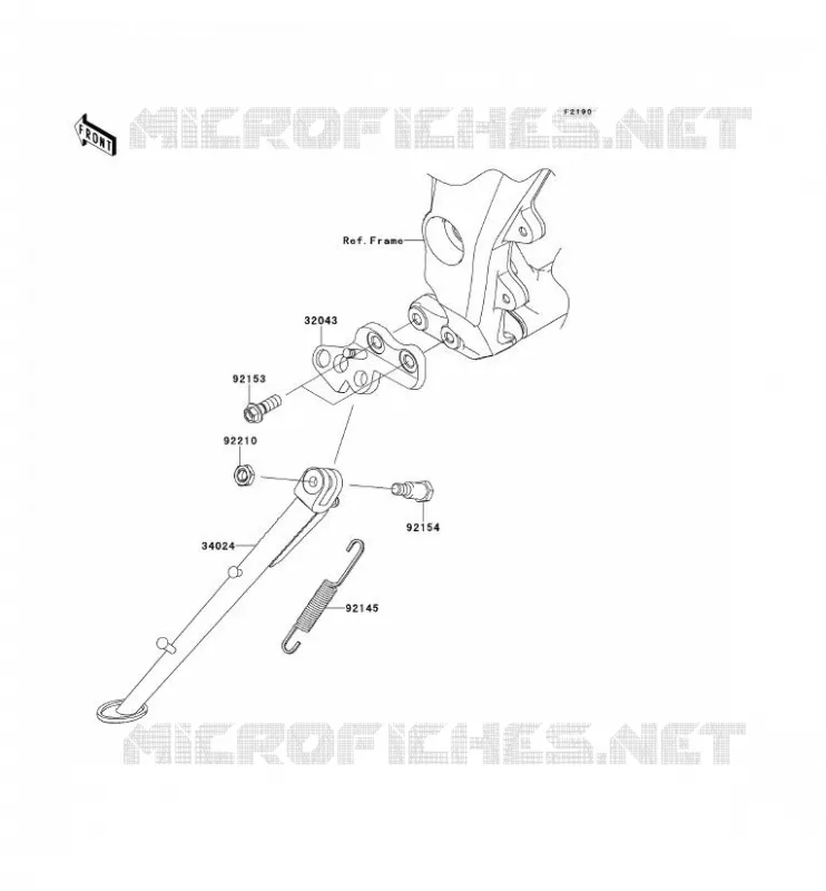 BEQUILLES Kawasaki MOTOS 1000 2013 Z1000SX ABS  ZX1000HDF