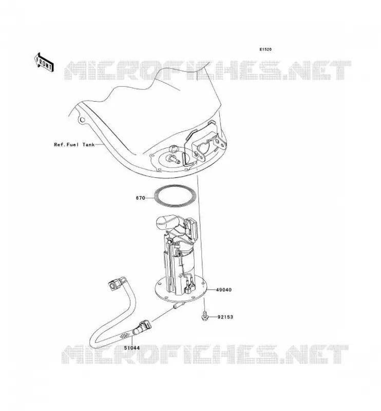 POMPE A ESSENCE Kawasaki MOTOS 1000 2013 Z1000SX ABS  ZX1000HDF