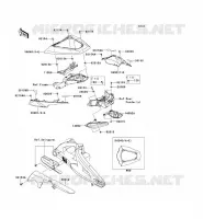 CACHE LAT&Eacute;RAL/GARDE CHAINE pour Kawasaki NINJA ZX-10R