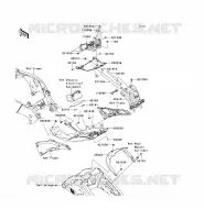 GARDE BOUE ARRI&Egrave;RE pour Kawasaki NINJA ZX-10R