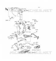PIECE DE CADRE (COUVERTURE) pour Kawasaki NINJA ZX-10R