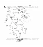 SYSTEME D'EVAPORATION CARBURANT(CA) pour Kawasaki NINJA ZX-10R